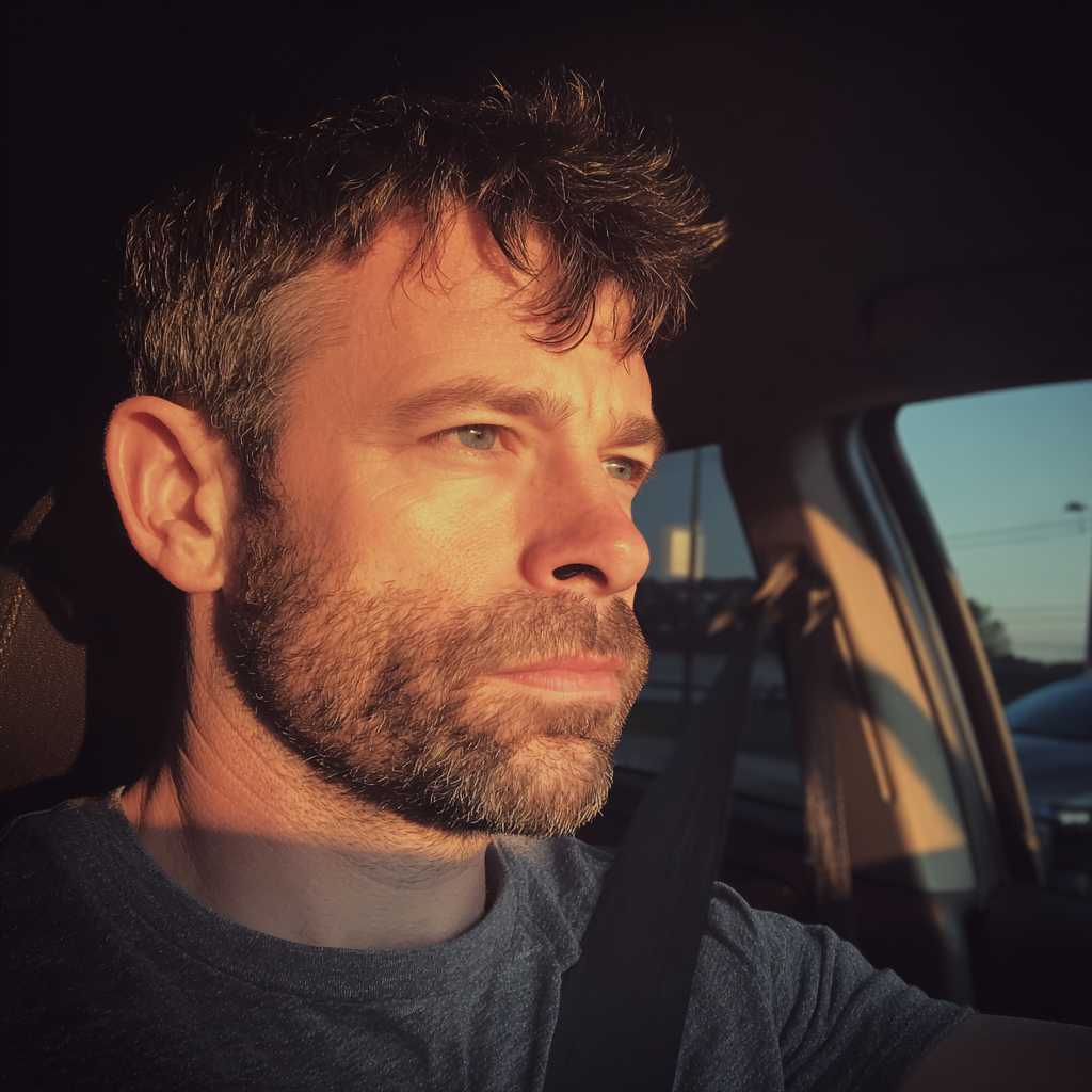 Un hombre conduciendo un automóvil | Fuente: Midjourney