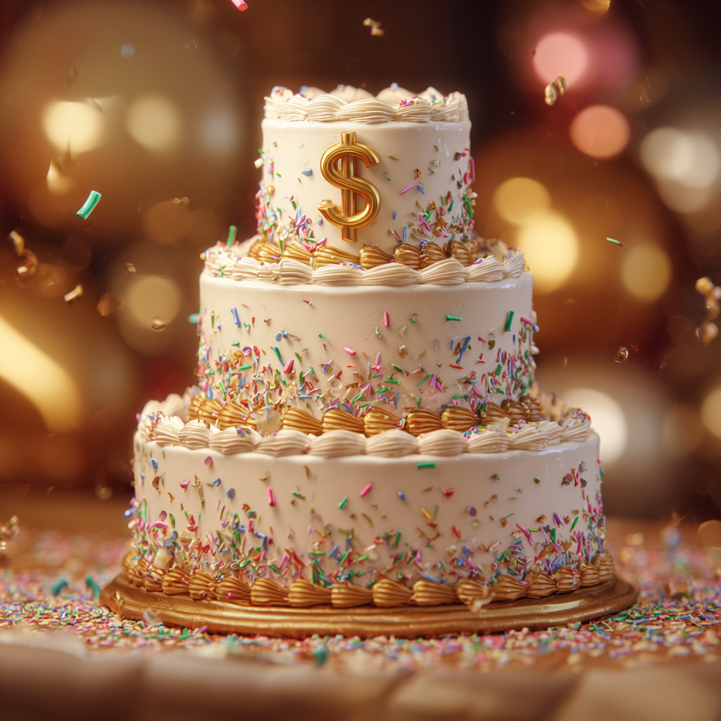 Pastel de cumpleaños | Fuente: Midjourney