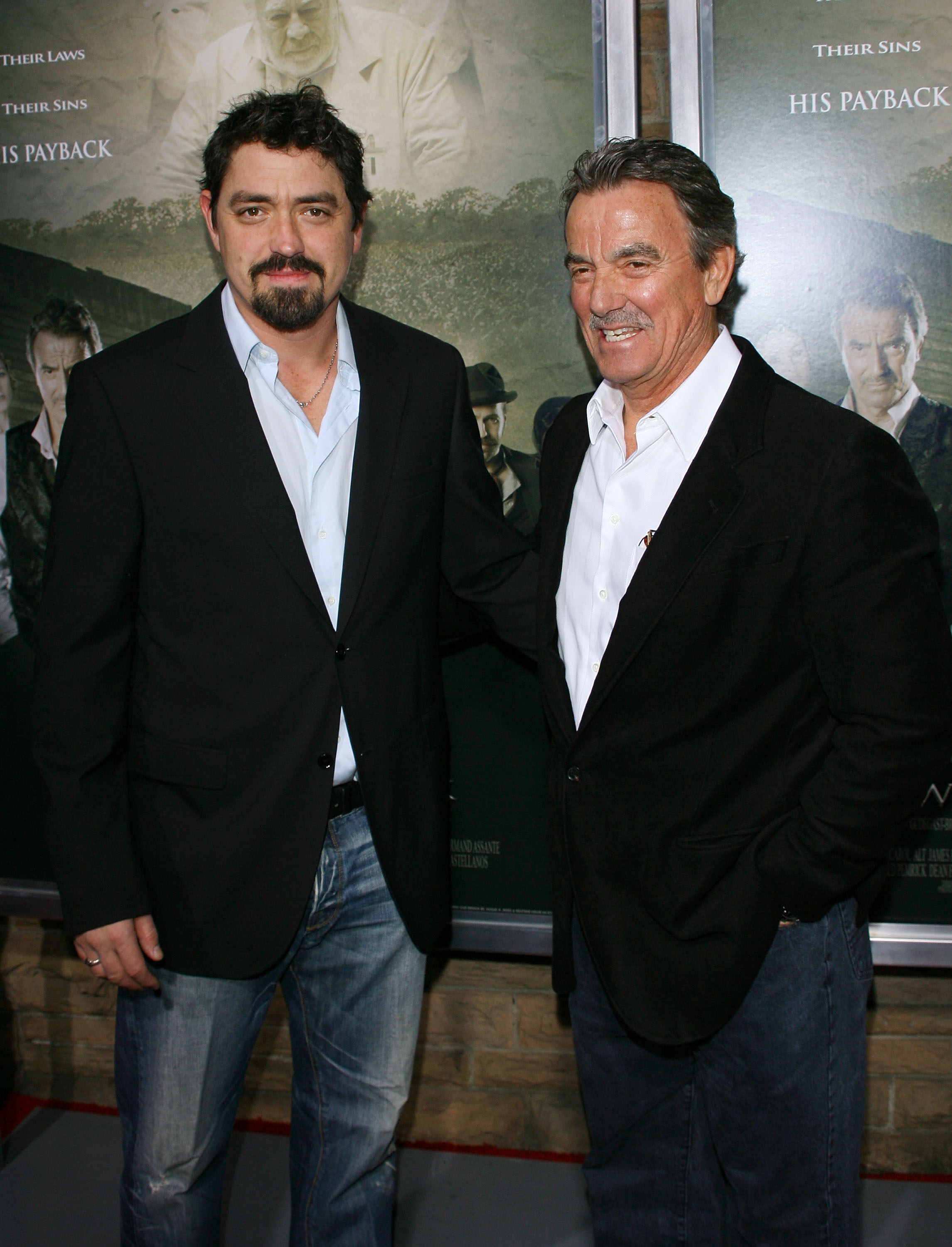 El famoso actor y su hijo en el estreno en Los Ángeles de "El hombre que regresó", celebrado en el Teatro Aero el 8 de febrero de 2008 en Santa Mónica, California. | Fuente: Getty Images