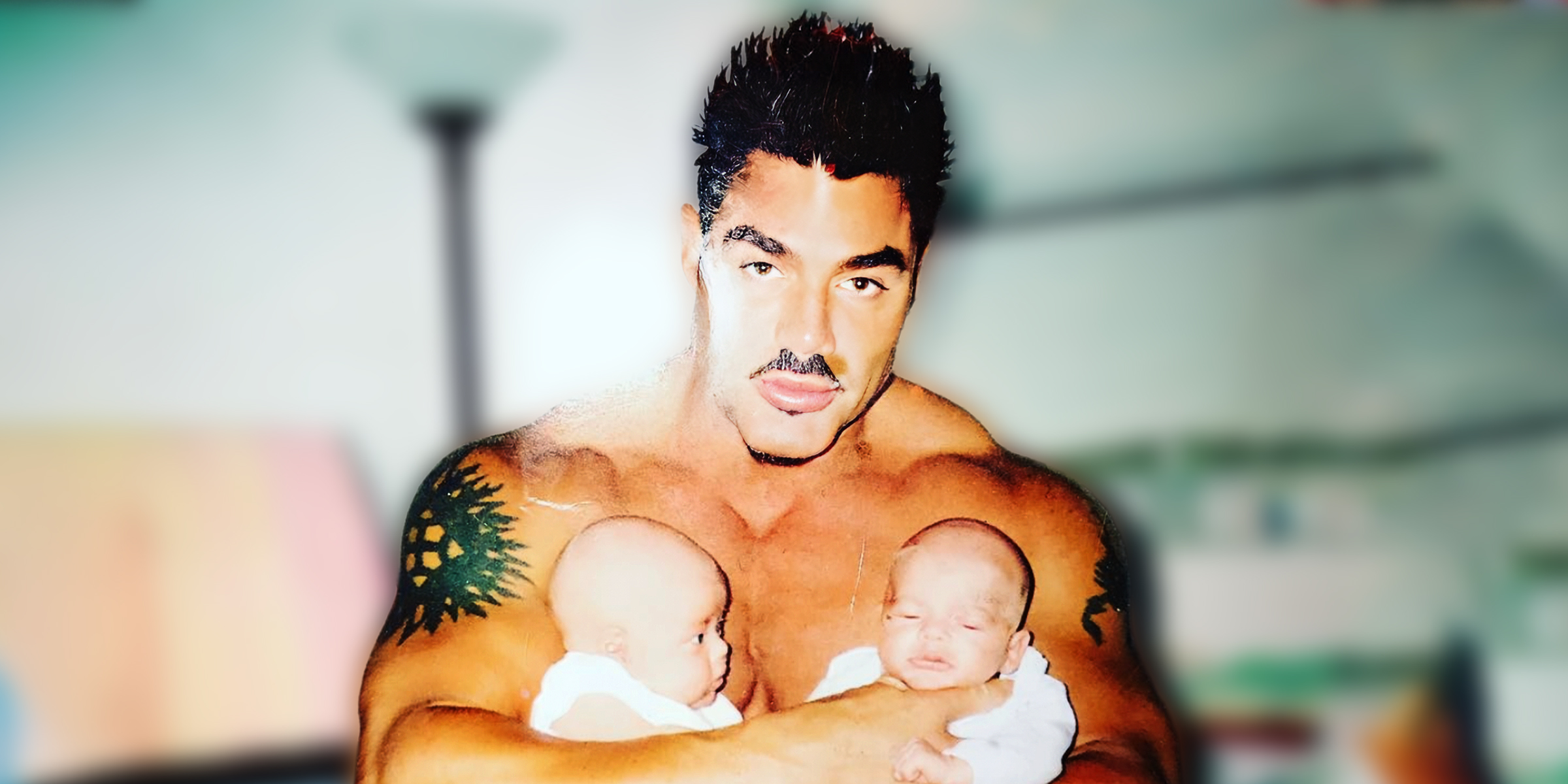 Ricardo Fort con sus bebés mellizos | Fuente: Instagram.com/felipe_fort_
