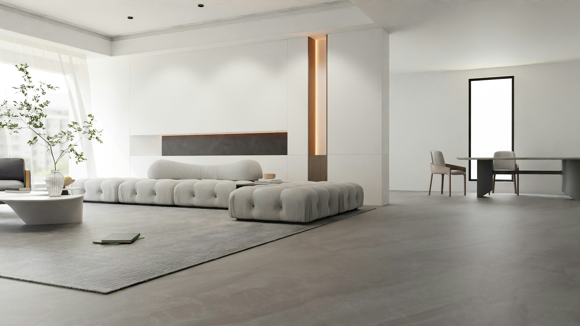 Un amplio salón en un apartamento | Fuente: Unsplash