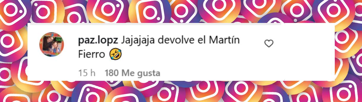 Comentario de un internauta  | Fuente: Instagram/wanda_nara