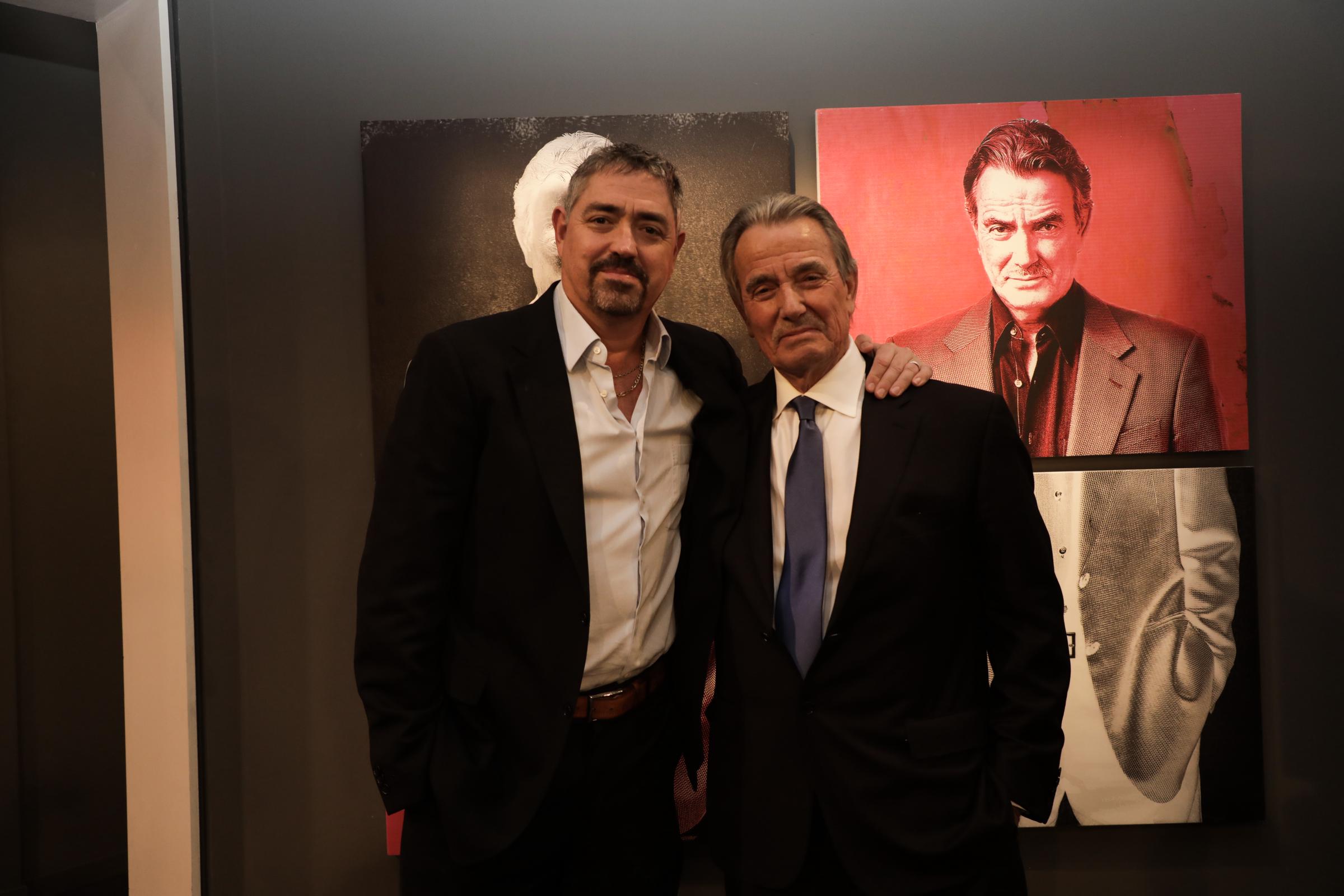Christian Gudegast y Eric Braeden en el evento "The Young and the Restless" de CBS celebra el 40.º aniversario de Eric Braeden el 7 de febrero de 2020 en Los Ángeles, California. | Fuente: Getty Images