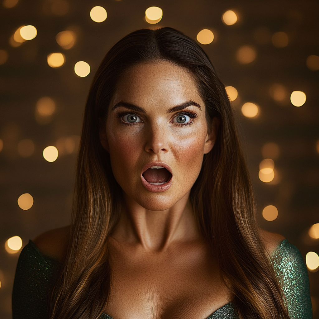 Una mujer molesta gritando | Fuente: Midjourney