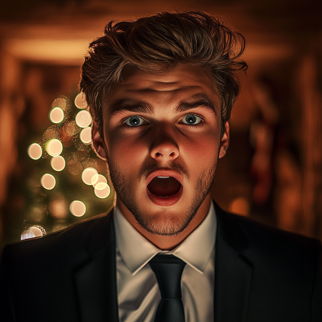 Un hombre conmocionado | Fuente: Midjourney