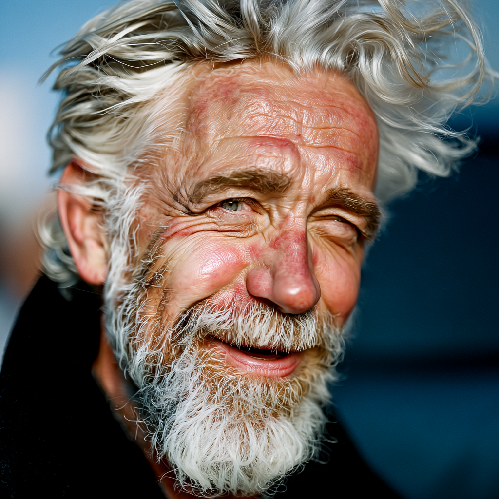 Un hombre entrecerrando los ojos por la luz del sol | Fuente: Midjourney