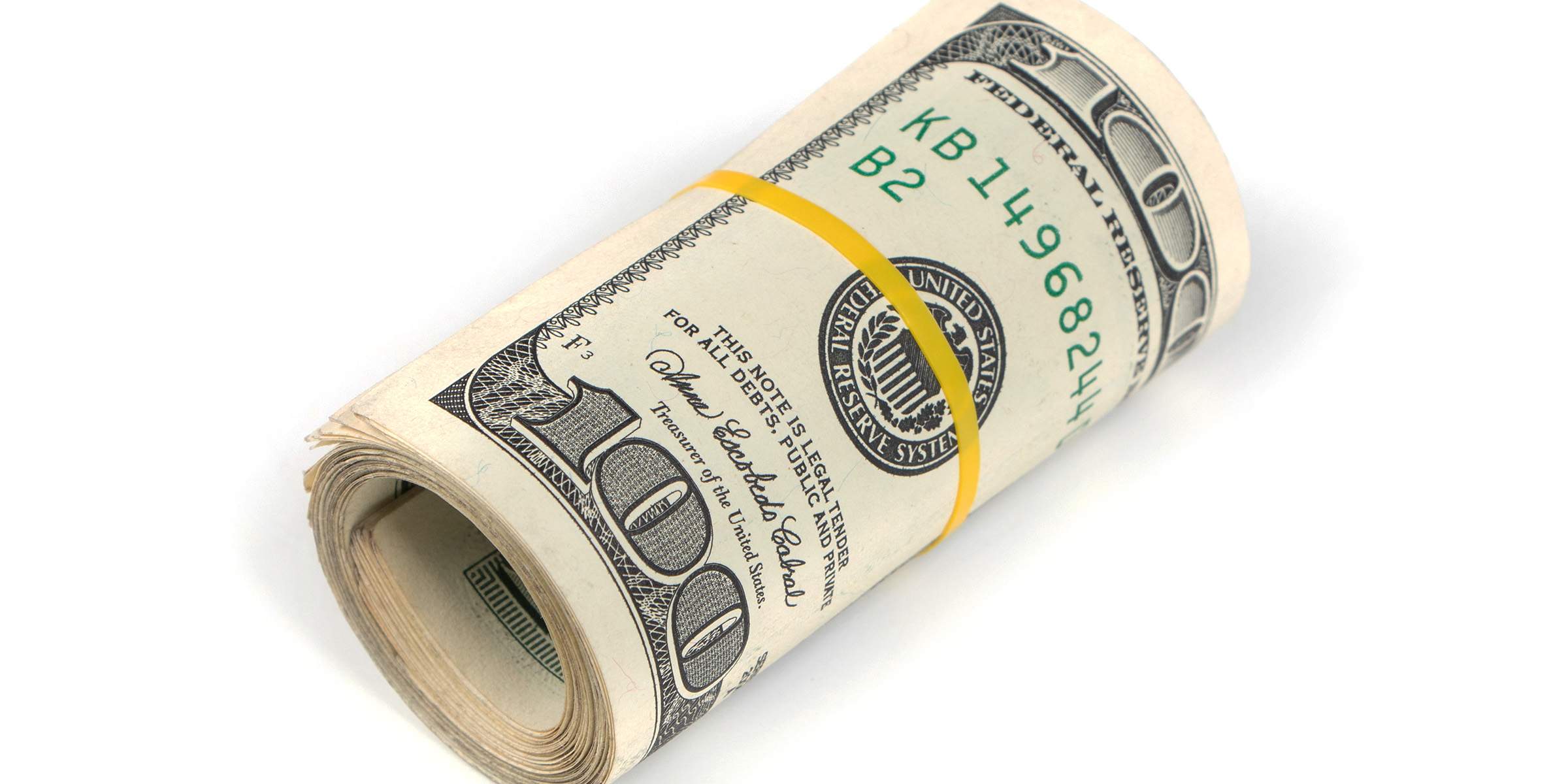 Un rollo de dinero | Fuente: Shutterstock