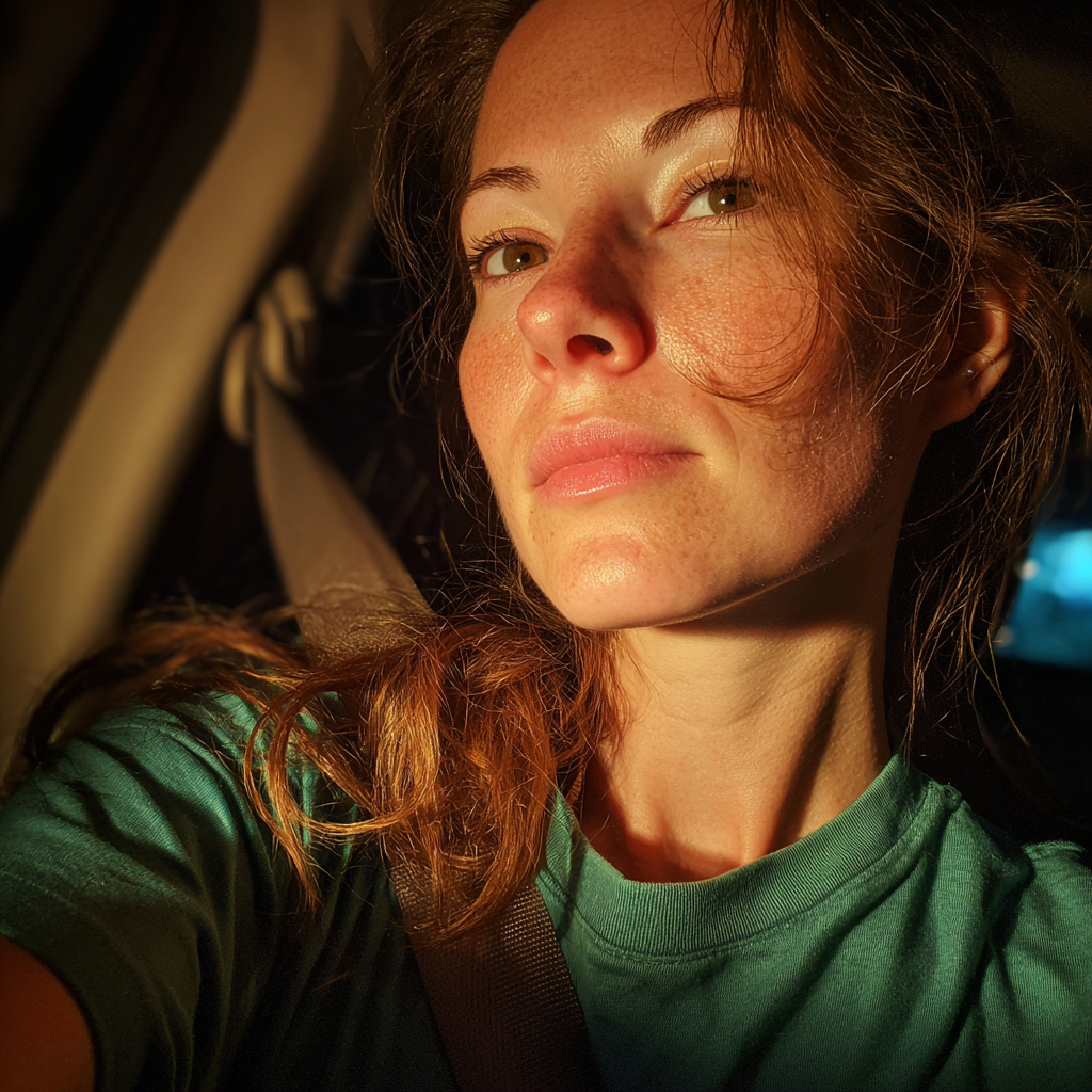Una mujer conduciendo un automóvil | Fuente: Midjourney