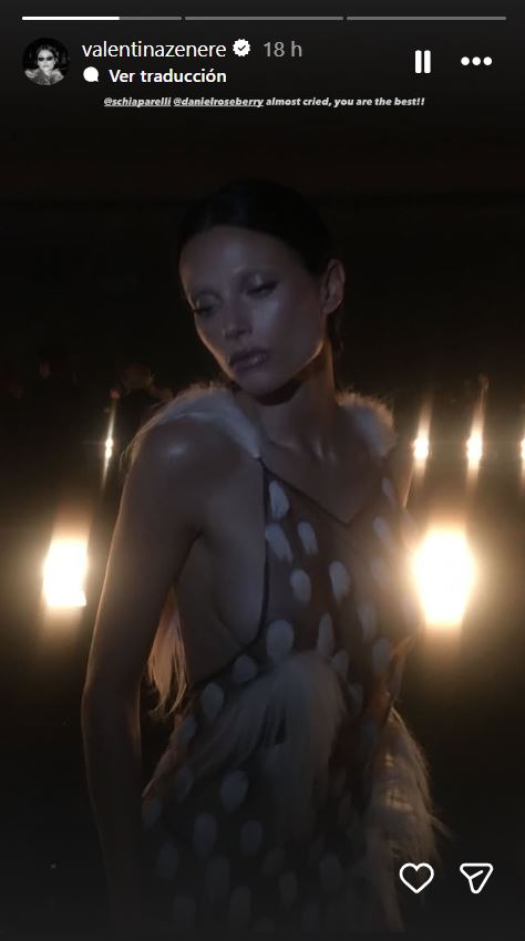 De las historias de Valentina Zenere | Fuente: Instagram/valentinazenere