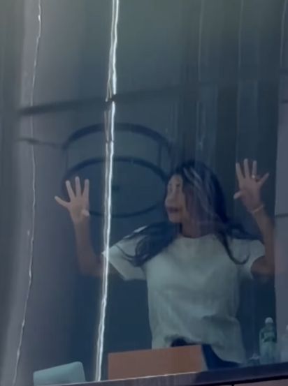 Wendy Williams apoya las manos contra la ventana y mira hacia fuera. Publicado el 19 de marzo de 2025 | Fuente: Instagram/tmz_tv