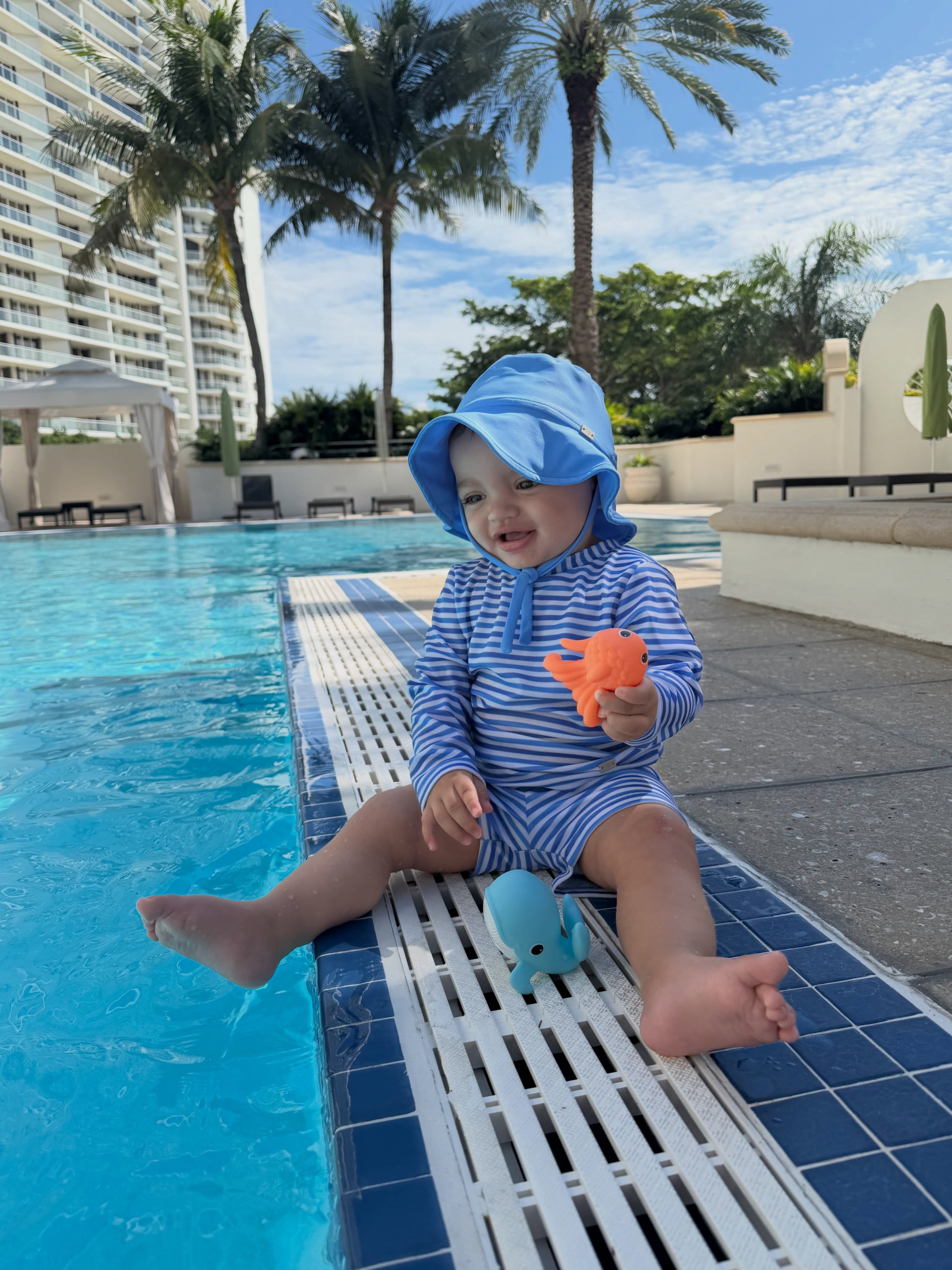 Rocío Marengo y Eduardo Fort mostraron a su hijo Isidro disfrutando de su primer viaje a Miami | Fuente: Instagram/marengorocio