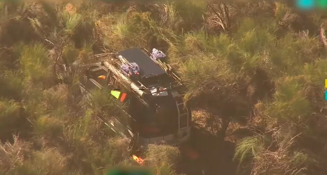 La van encontrada por el operativo policial en búsqueda de Carolina Wilga. | Foto: Facebook.com/9NewsPerth