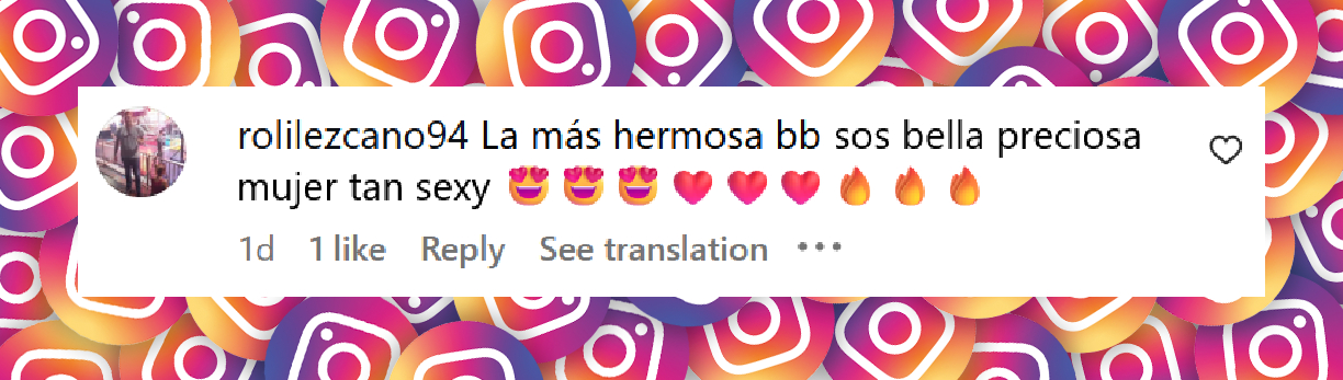 Comentario de un usuario sobre el look de Gabriela Sari | Fuente: Instagram/gabrielasari