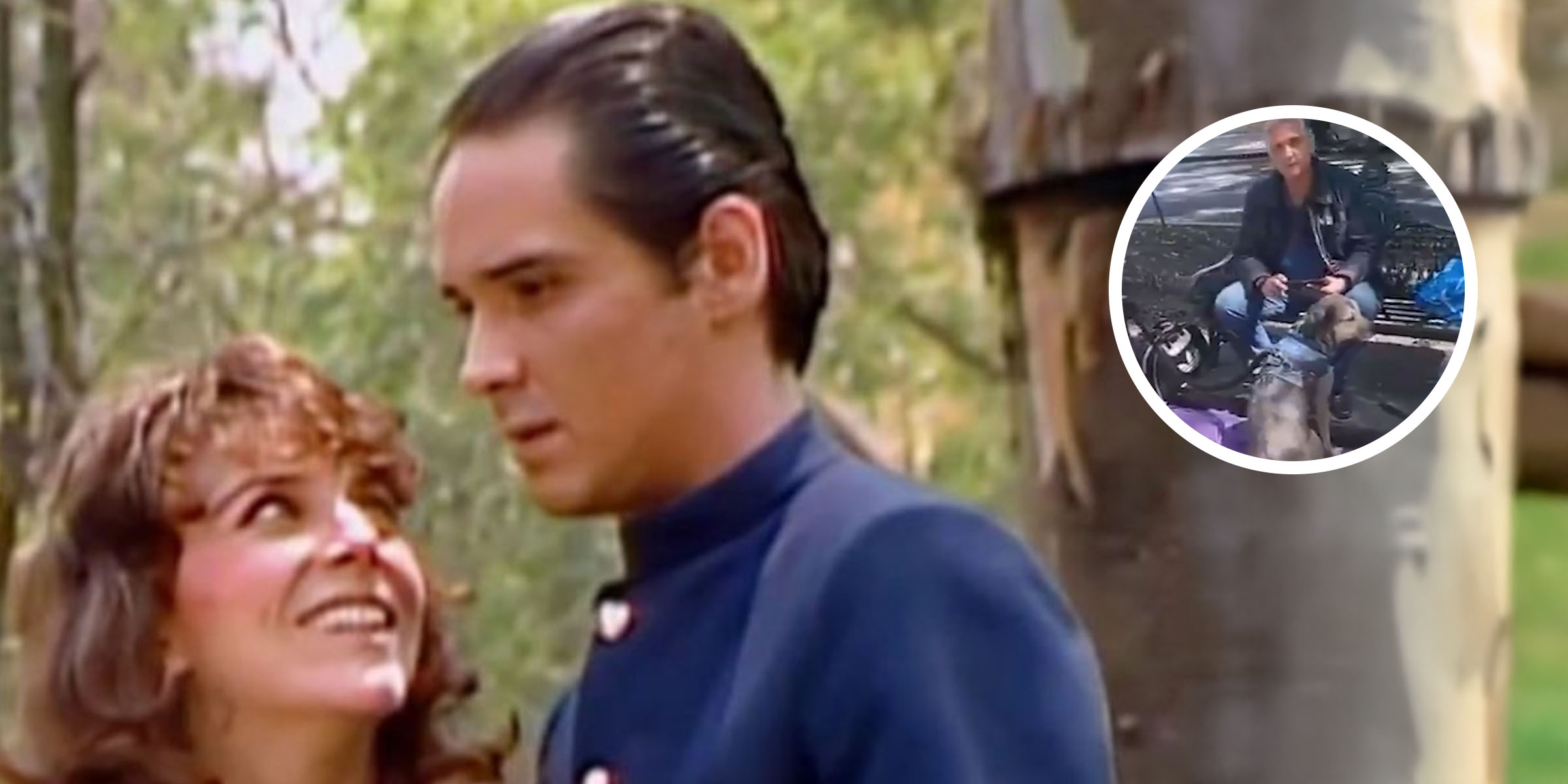 Alejandro Landero junto a Verónica Castro en "Rosa Salvaje" y en el presente . | Fuente: Televisa/x.com/heraldodemexico