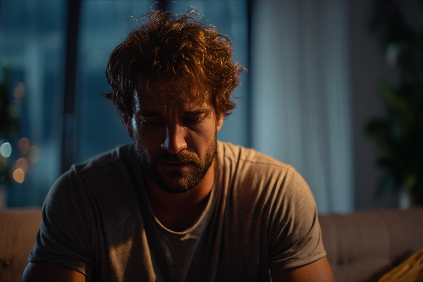 Un hombre disgustado | Fuente: Midjourney