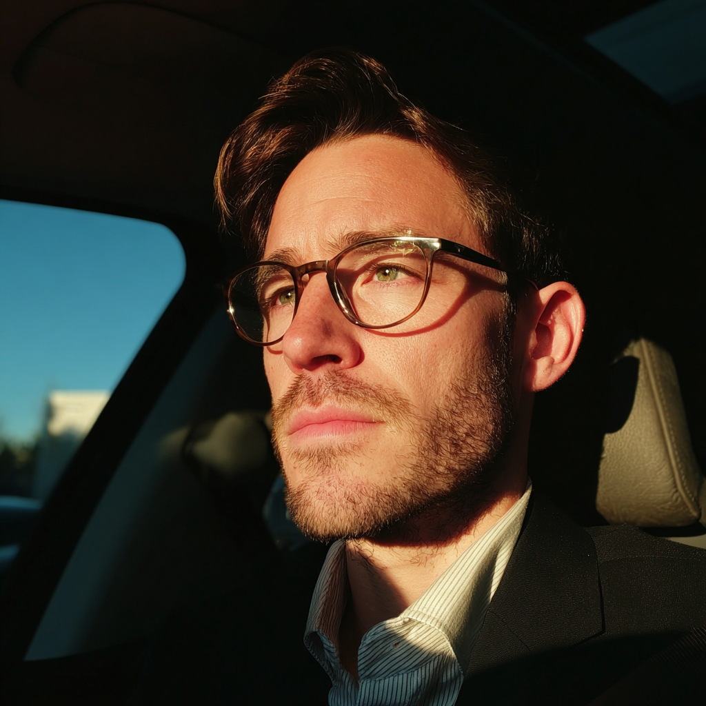 Un hombre conduciendo un automóvil | Fuente: Midjourney