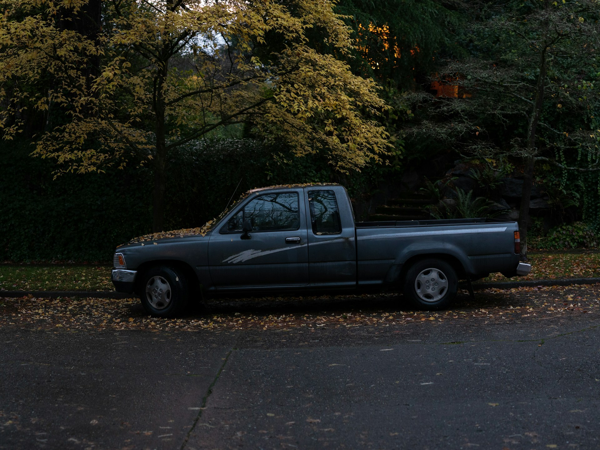 Una camioneta estacionada bajo un árbol | Fuente: Unsplash