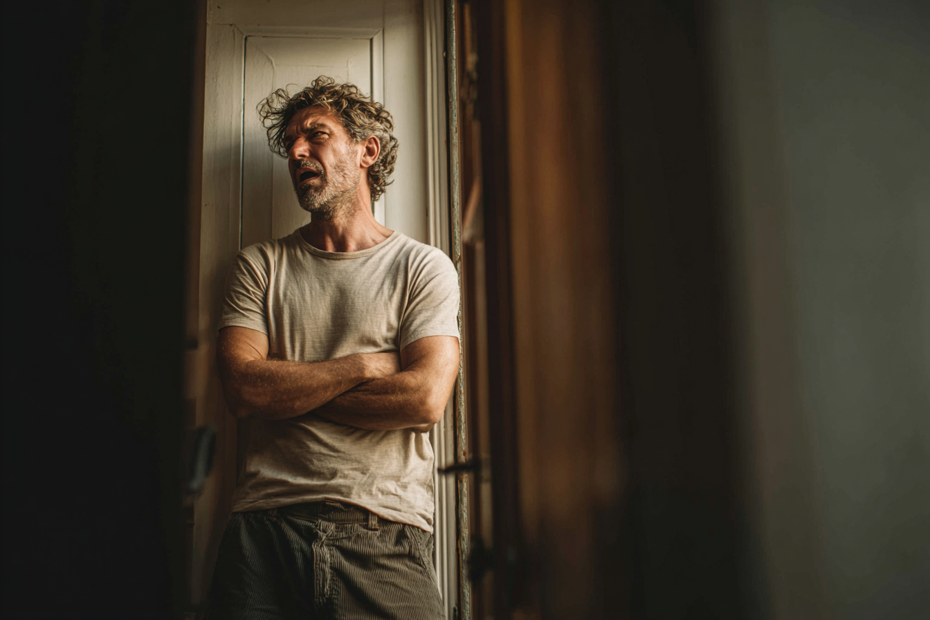 Un hombre cerca de una puerta | Fuente: Midjourney