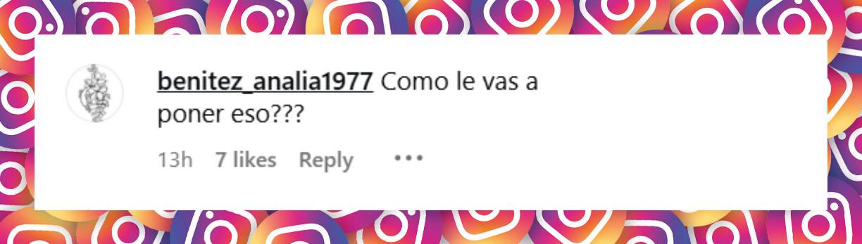 Comentario de una usuaria | Instagram/revista_pronto