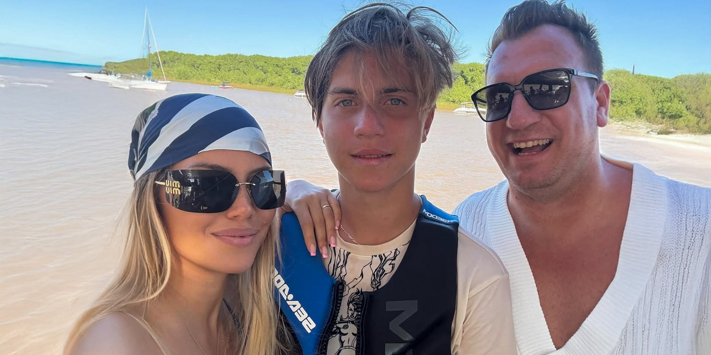 Wanda Nara, Valentino y Máxi López. | Foto: instagram.com/wanda_nara