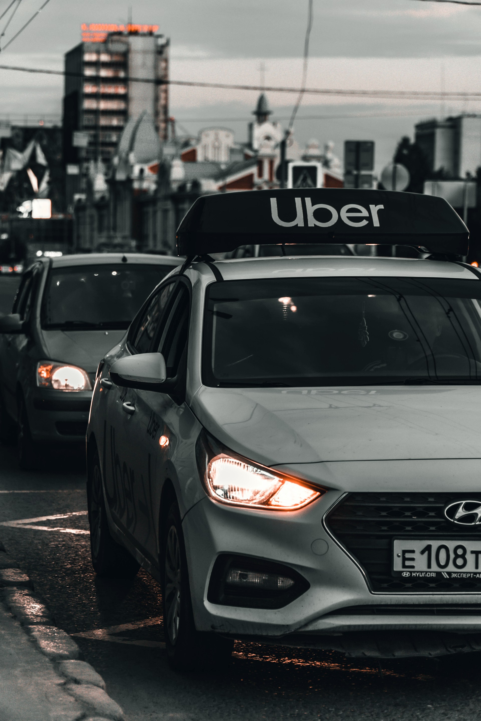Un taxi Uber | Fuente: Unsplash