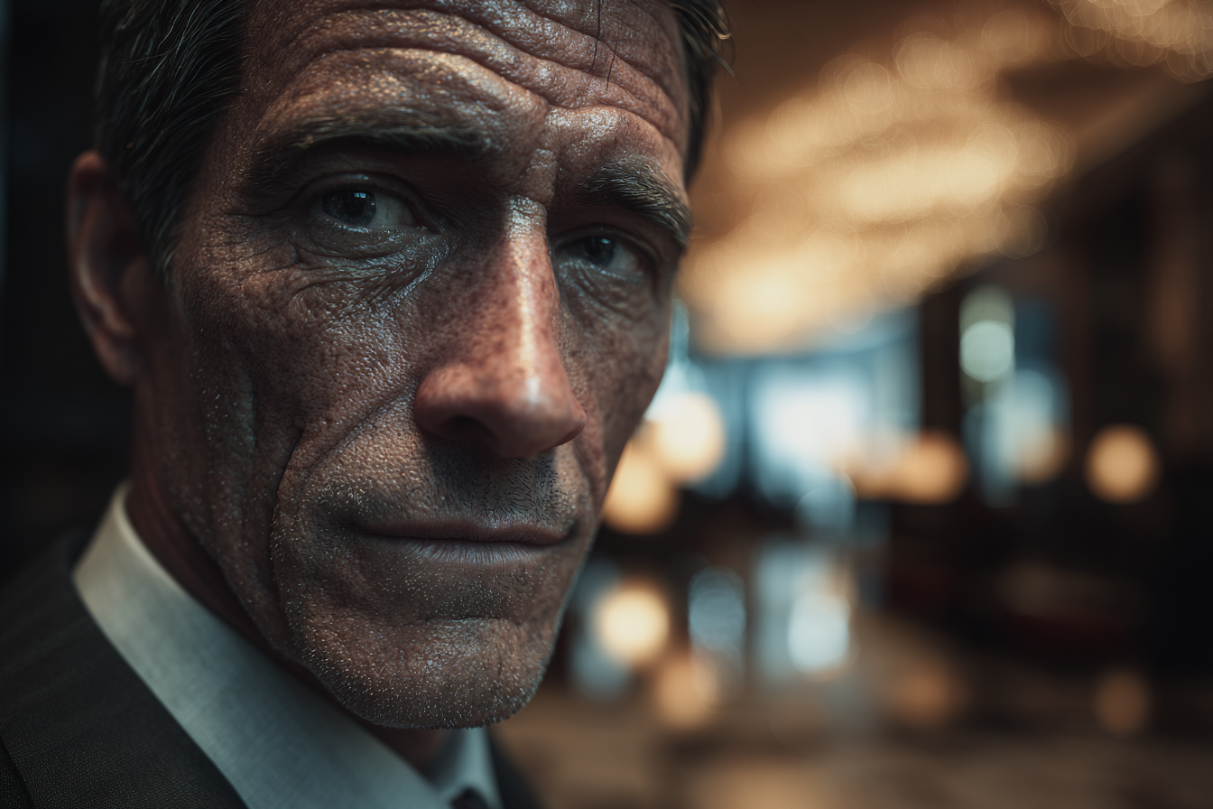 Un hombre con traje | Fuente: Midjourney