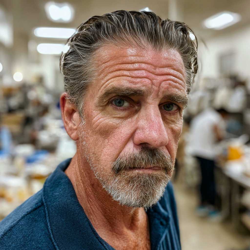 Primer plano de un hombre mayor con el ceño fruncido | Fuente: Midjourney