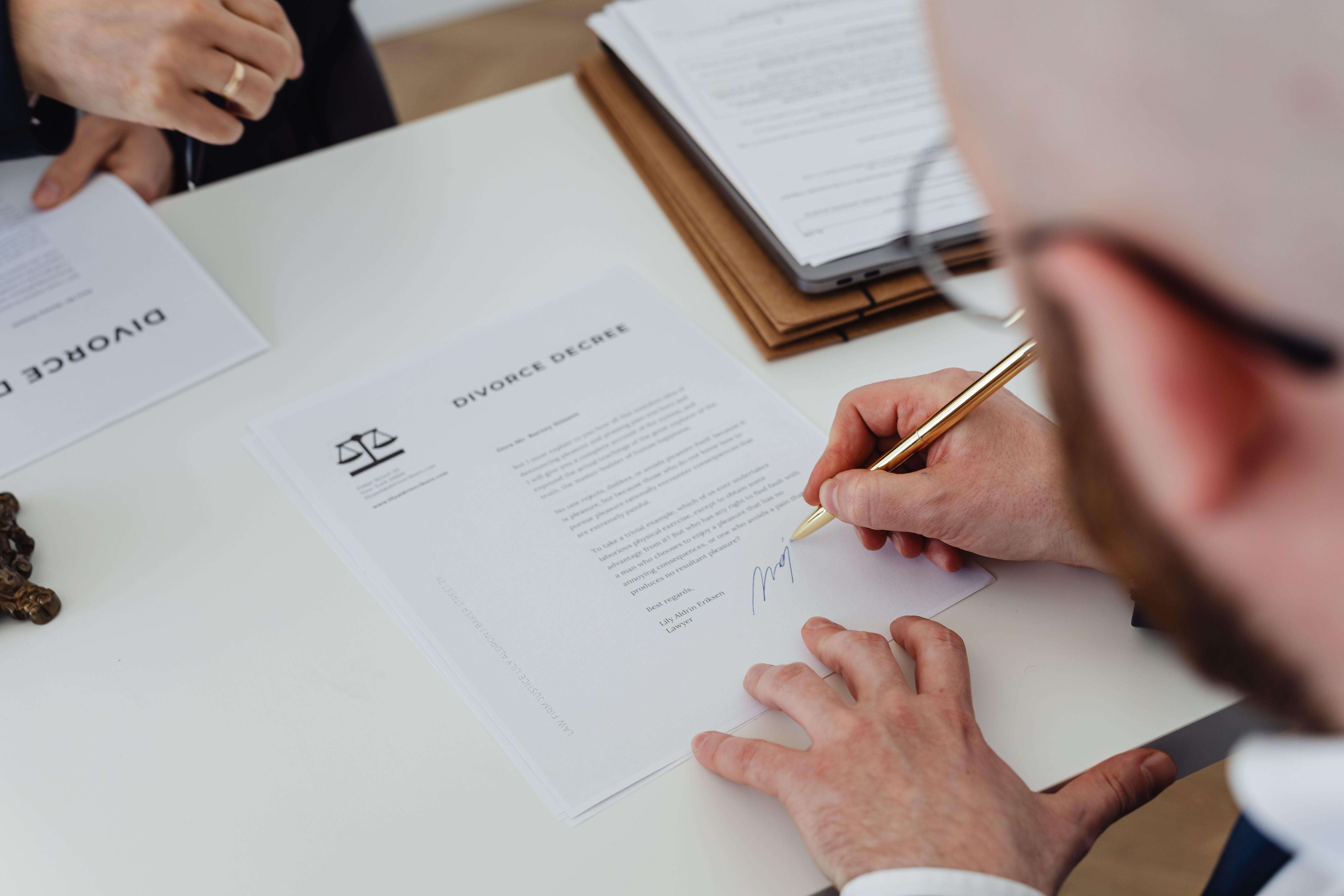 Sentencia de divorcio | Fuente: Pexels