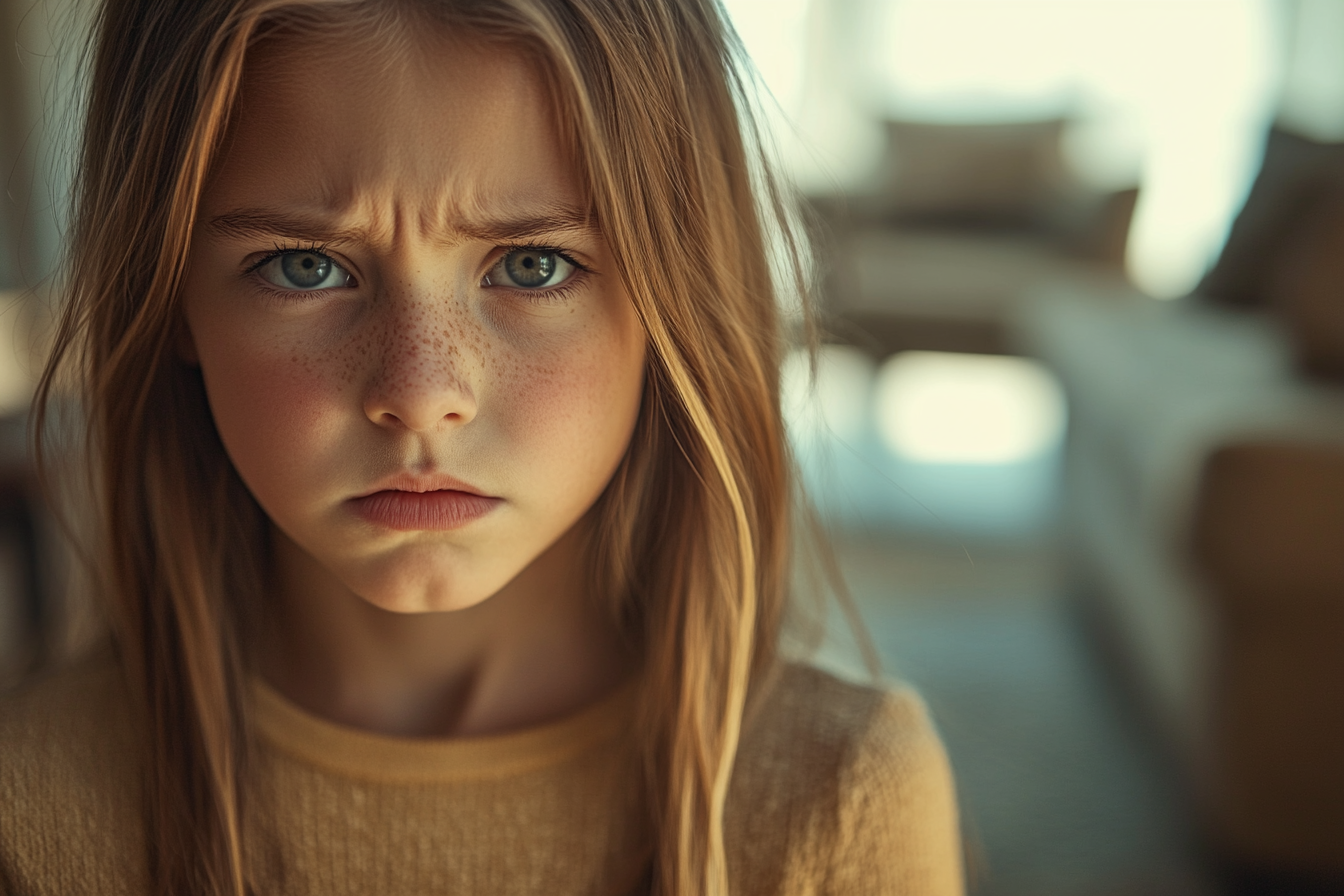 Una chica disgustada | Fuente: Midjourney