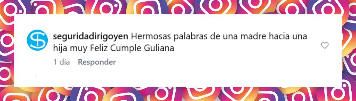 Comentario de un usuario | Fuente: Instagram/flapalmiero