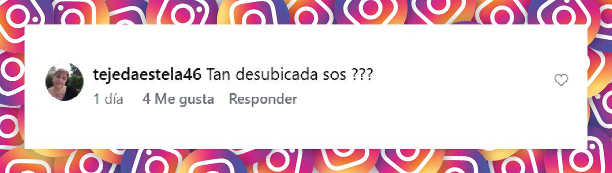 Comentario de una usuaria | Fuente: Instagram/revistagenteok