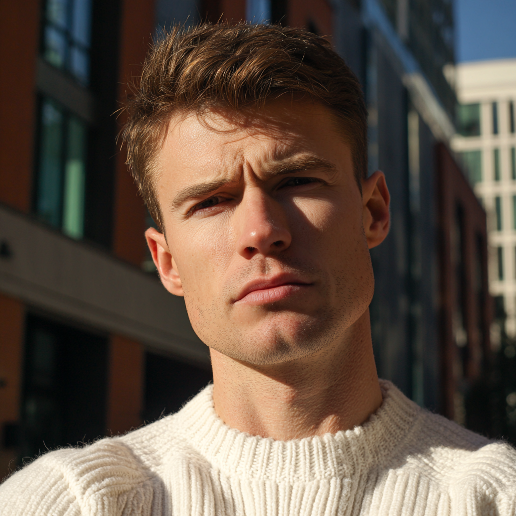 Primer plano de un hombre enfadado | Fuente: Midjourney