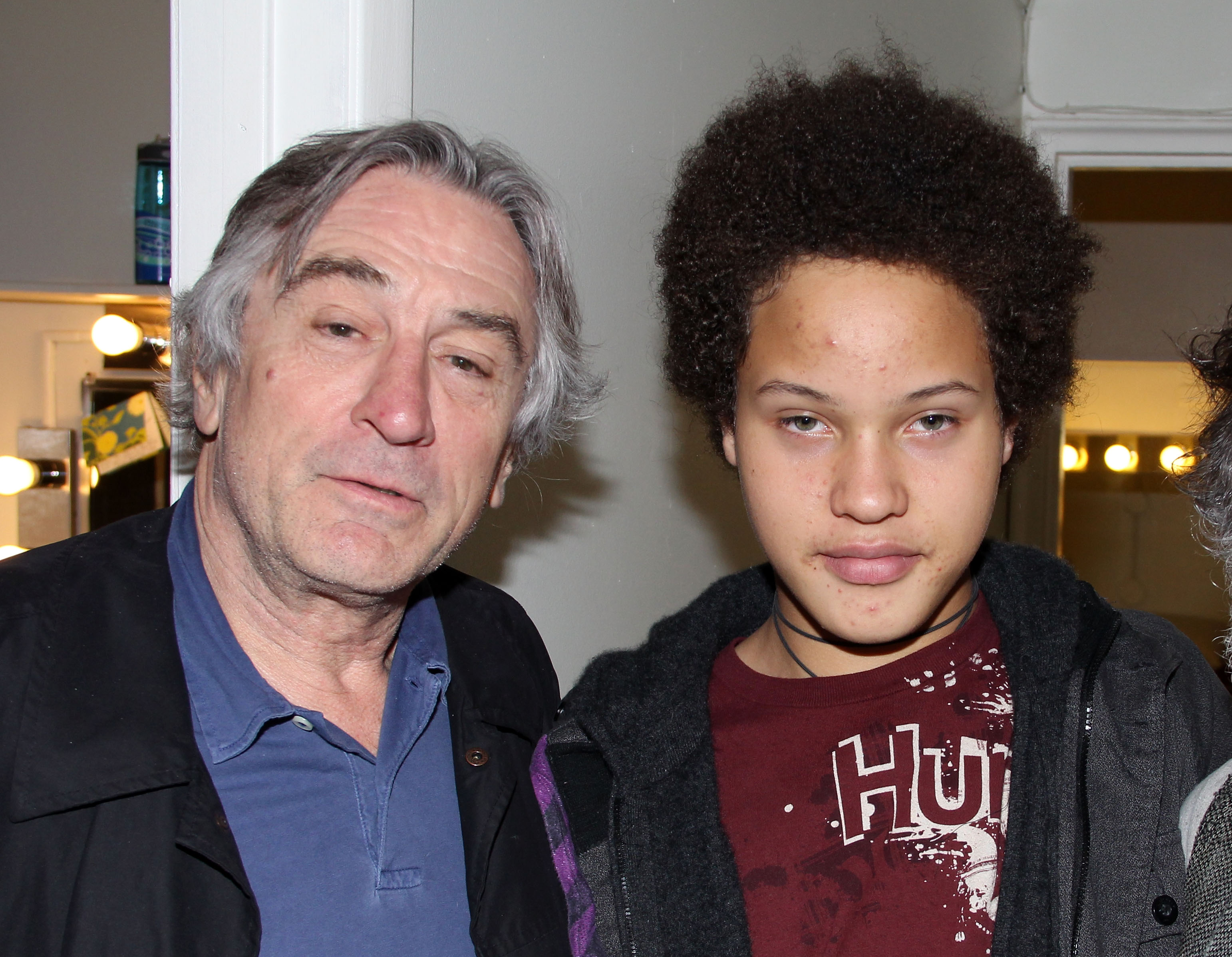 Robert y Airyn De Niro entre bastidores en la obra de Broadway