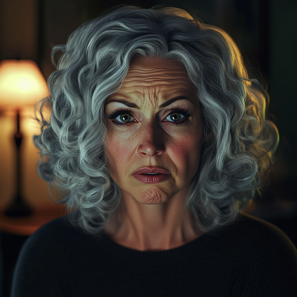 Retrato de una mujer emocional | Fuente: Midjourney