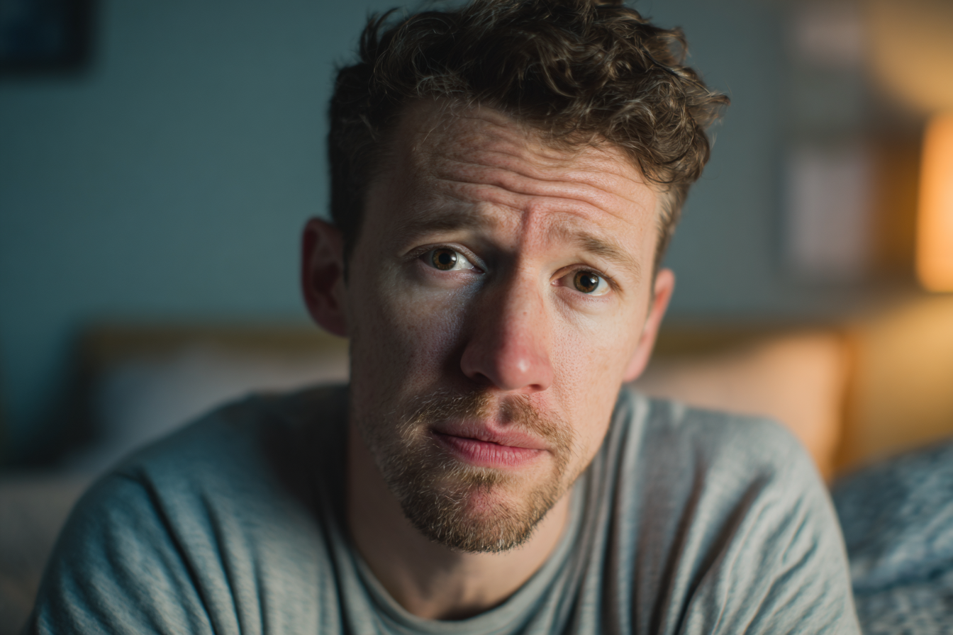 Un hombre mirando al frente | Fuente: Midjourney