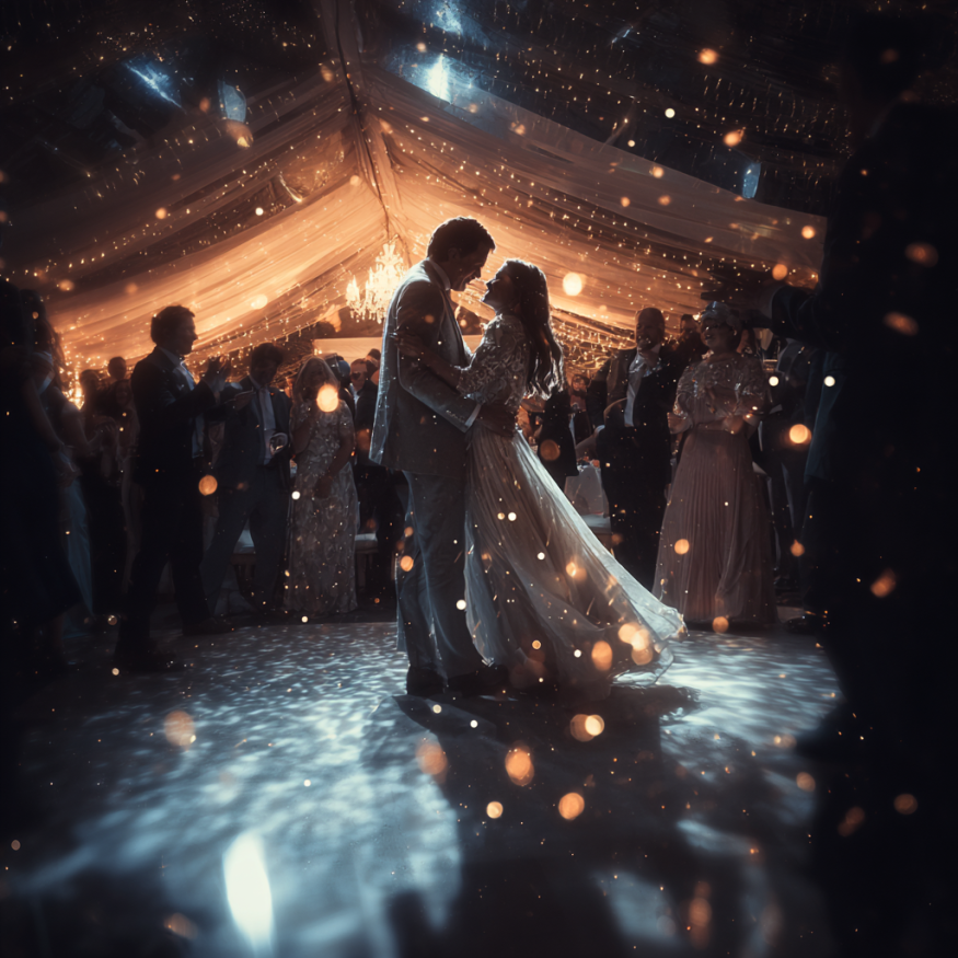 Pista de baile para bodas | Fuente: Midjourney