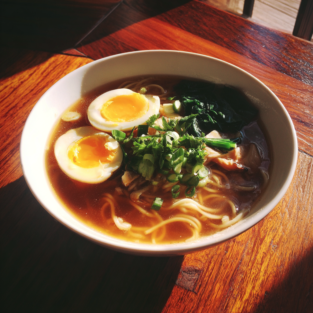 Un cuenco de ramen | Fuente: Midjourney