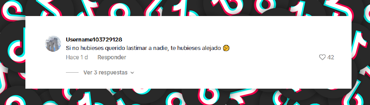 Comentario de un usuario a la confesión de Alessandra Rosaldo durante su entrevista con Yordi Rosado. | Fuente: TikTok/famososunivision