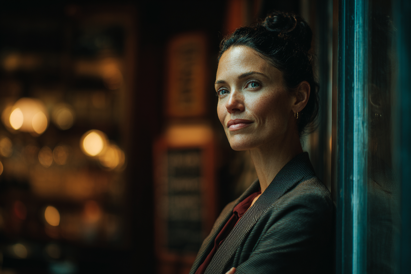 Una mujer sonriendo | Fuente: Midjourney