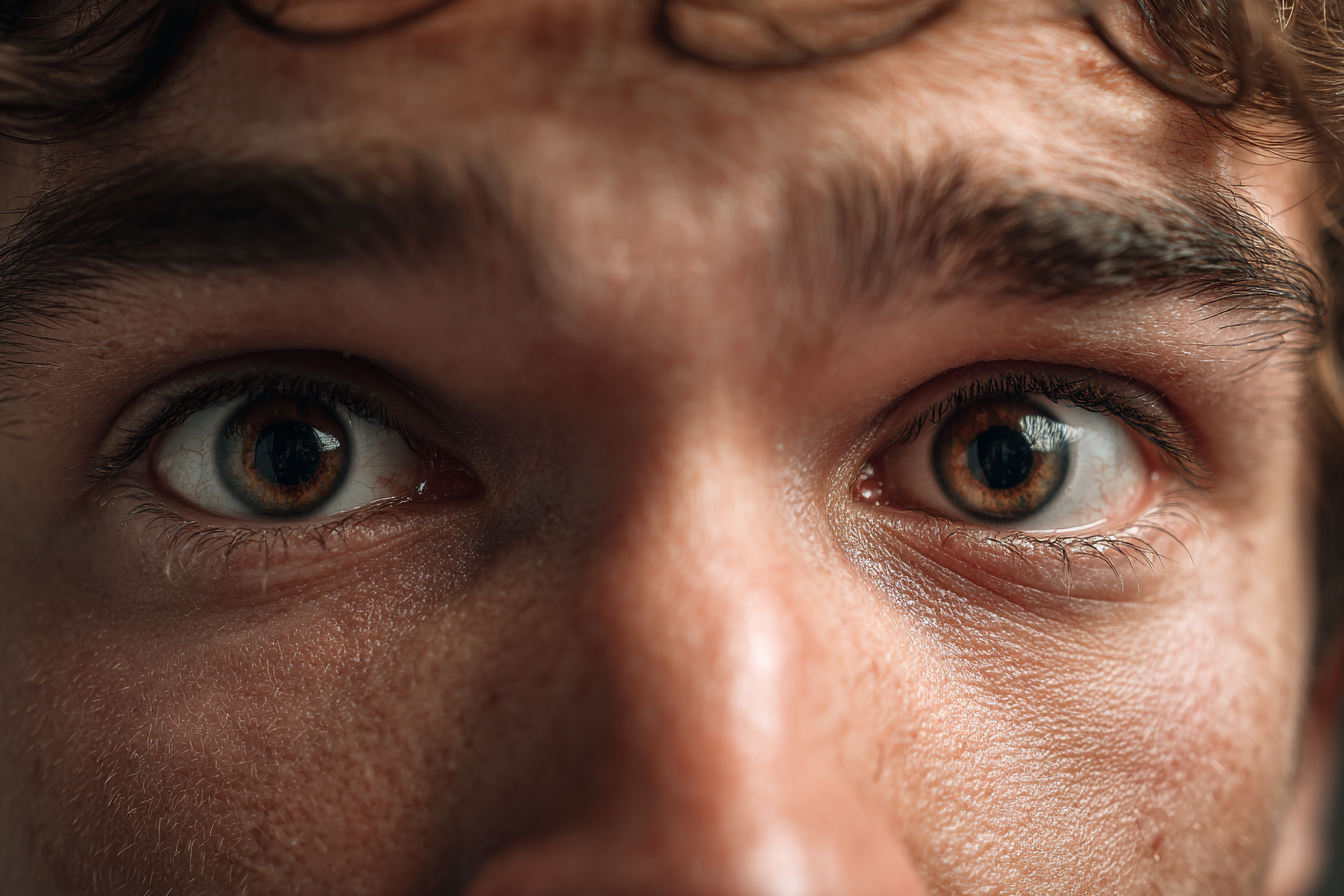 Un hombre con una mirada incierta | Fuente: Midjourney