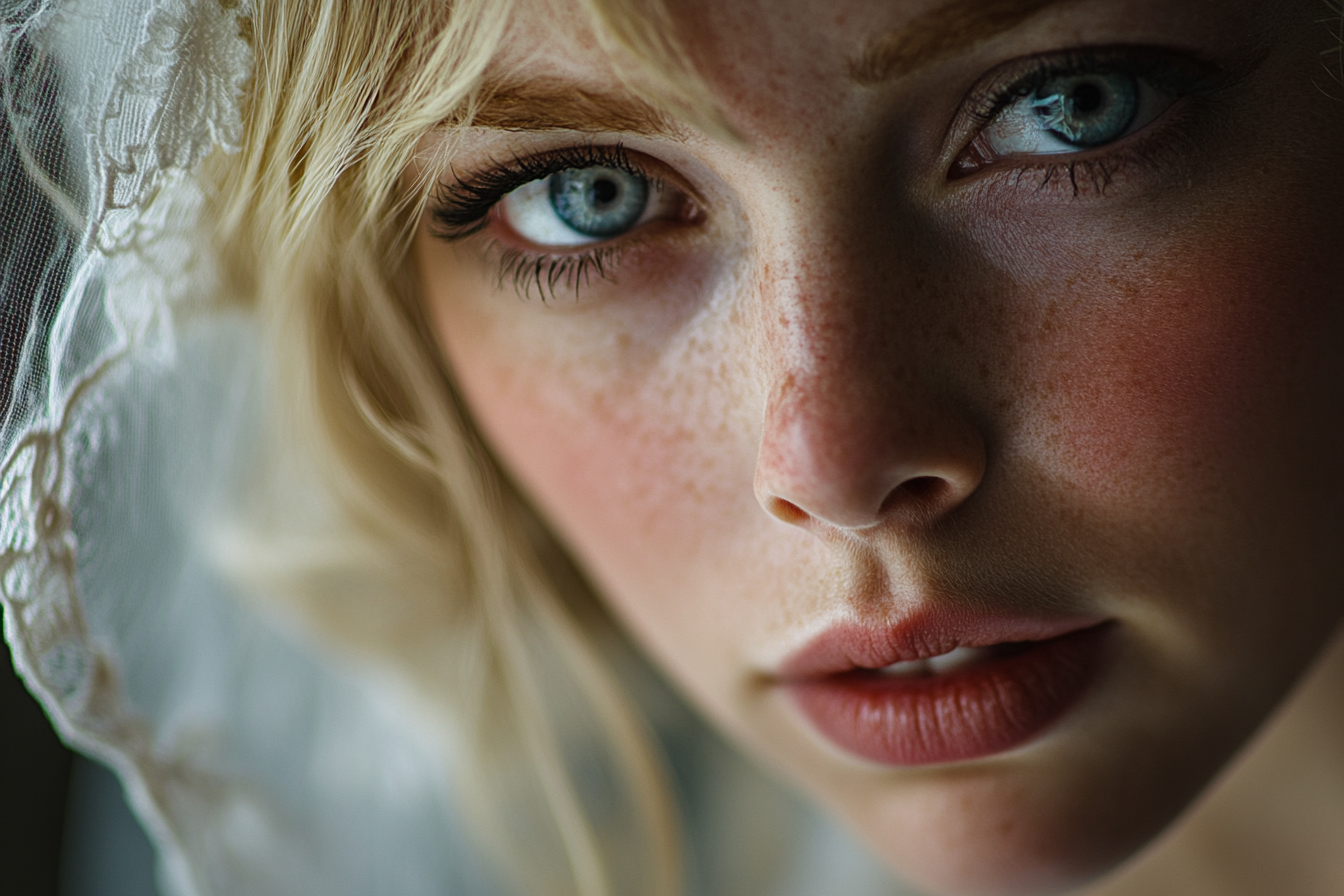 Una novia con los ojos llorosos | Fuente: Midjourney