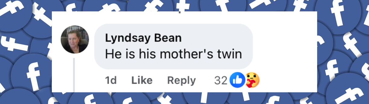 Comentario de un internauta sobre Deacon Phillippe y Reese Witherspoon, publicado el 15 de mayo de 2025: "Es igual a su madre". | Fuente: Facebook/Entertainment Tonight
