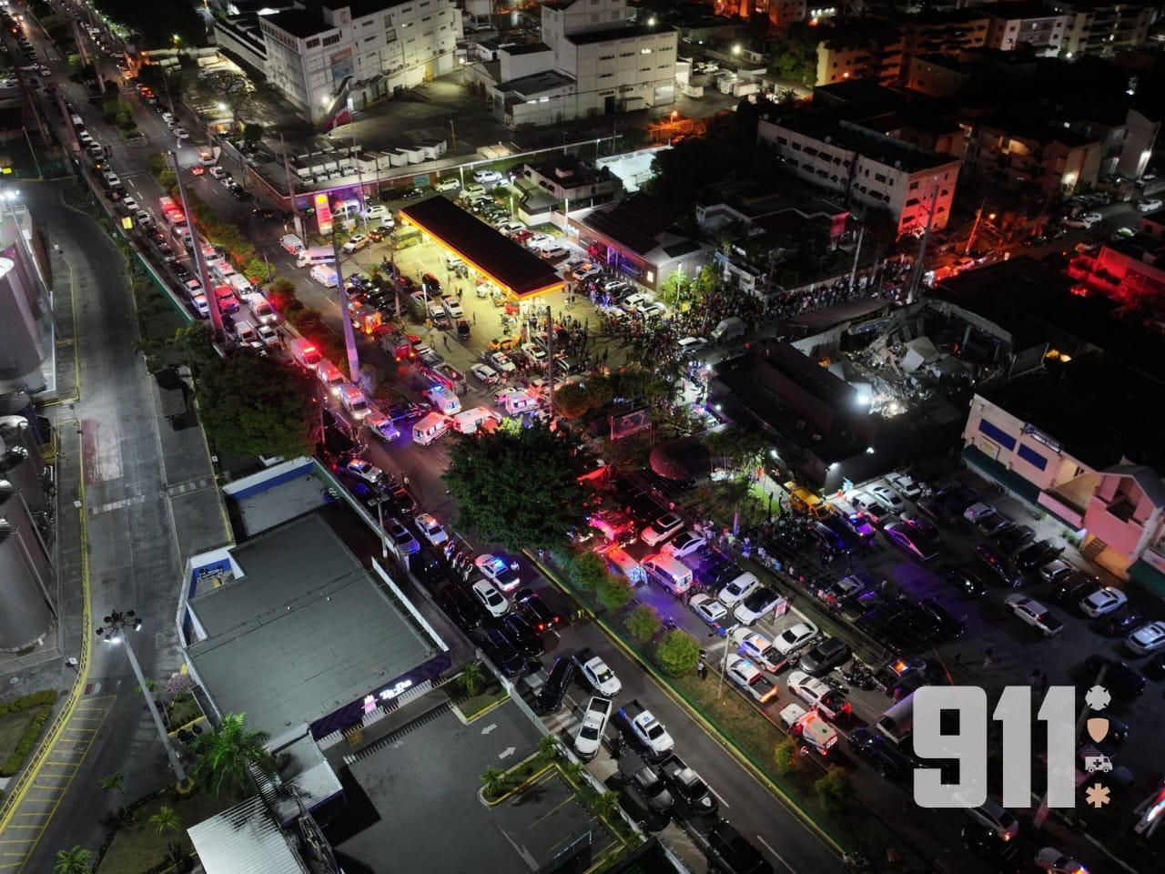 Una vista aérea de la discoteca Jet Set después del colapso de su techo, en Santo Domingo, República Dominicana, el 8 de abril de 2025. | Fuente: Getty Images