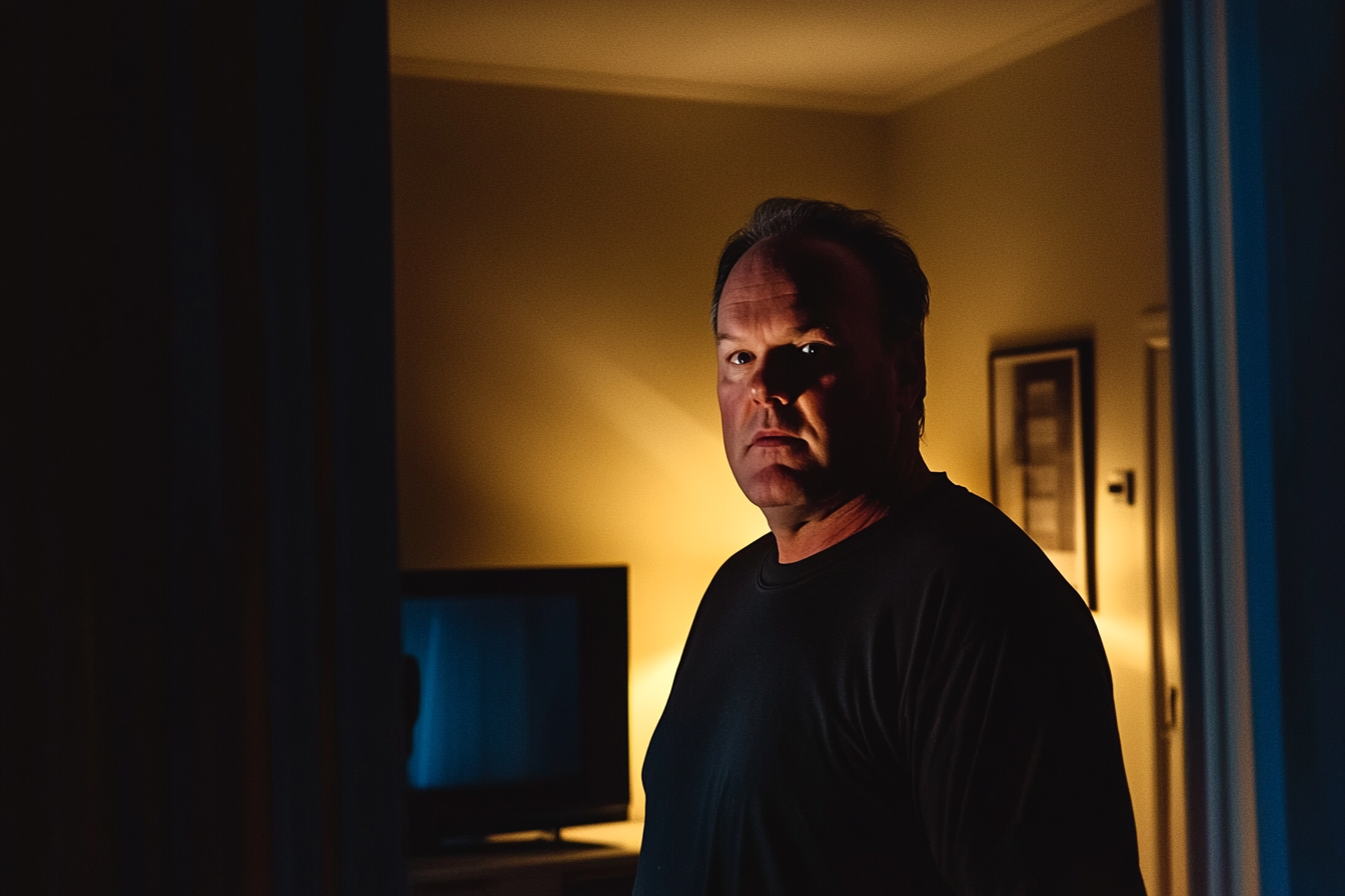 Un hombre de pie en tu casa | Fuente: Midjourney