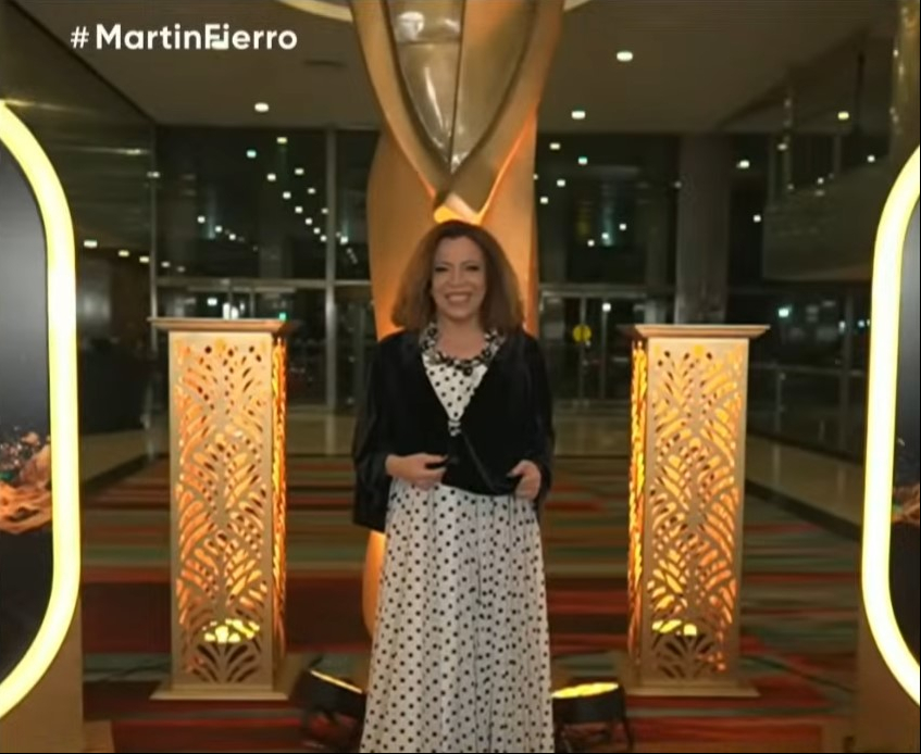 Lizy Tagliani durante la entrega de los premios Martín Fierro 2026 | Fuente: YouTube/Telefe