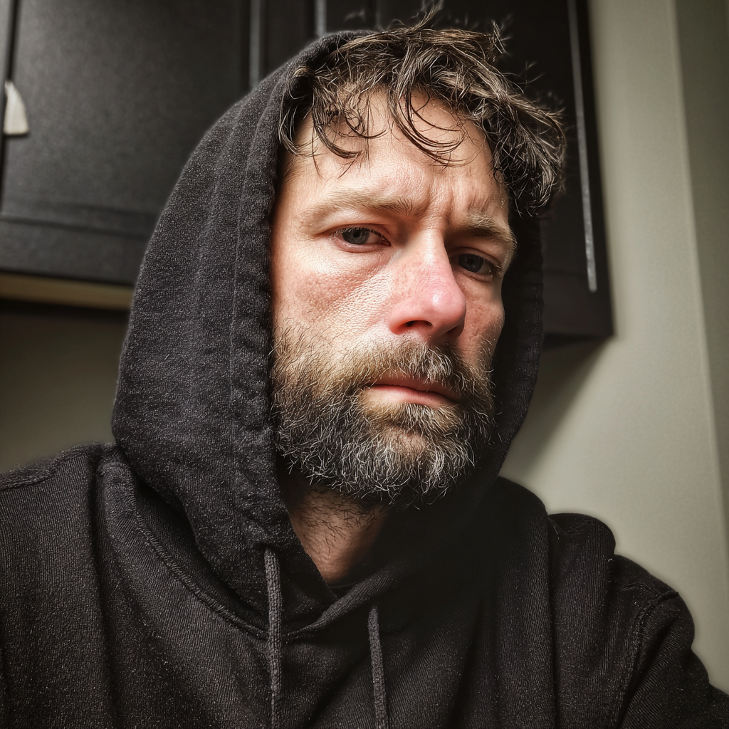 Un hombre ceñudo | Fuente: Midjourney