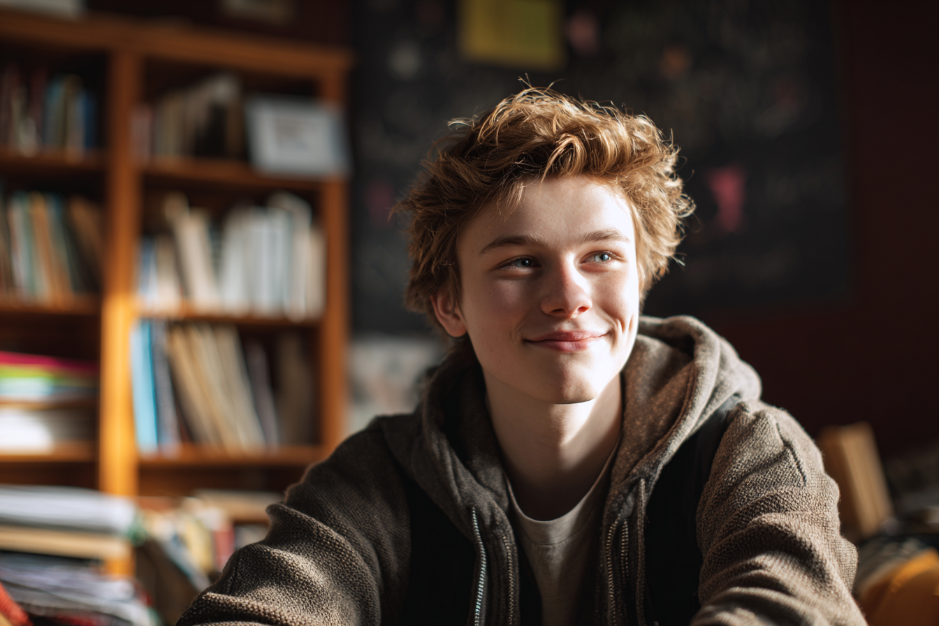 Un niño sonriendo | Fuente: Midjourney