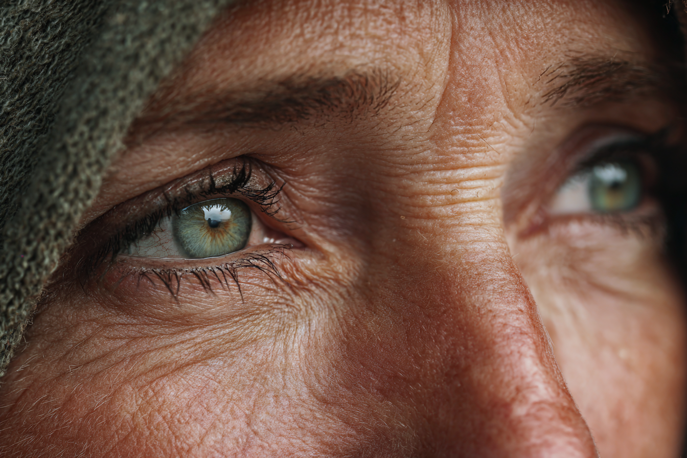 Un primer plano de los ojos de una mujer | Fuente: Midjourney