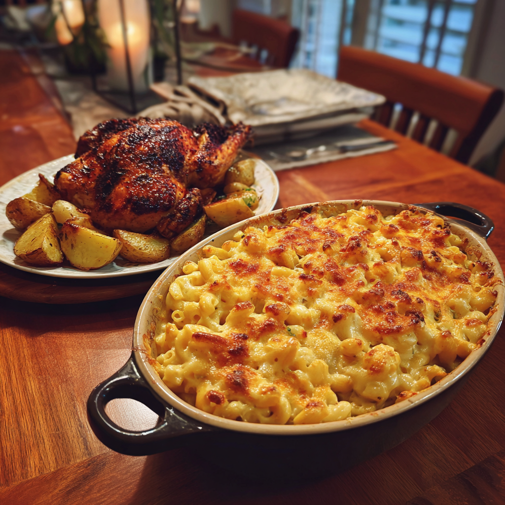 Comida en una mesa | Fuente: Midjourney