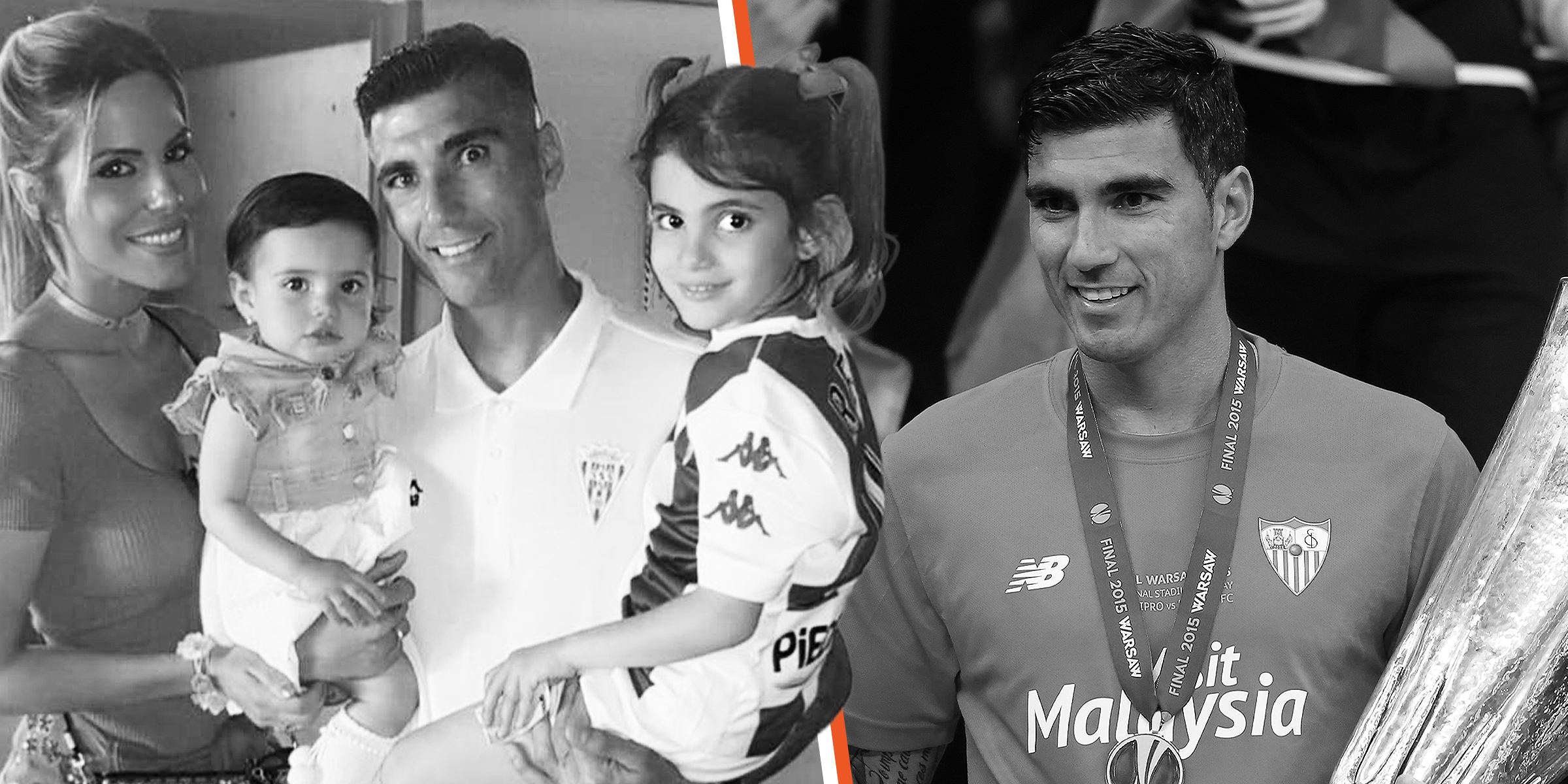José Antonio Reyes con su viuda, Noelia López, y sus hijas | José Antonio Reyes | Fuente: instagram.com/noelialopezm | Getty Images